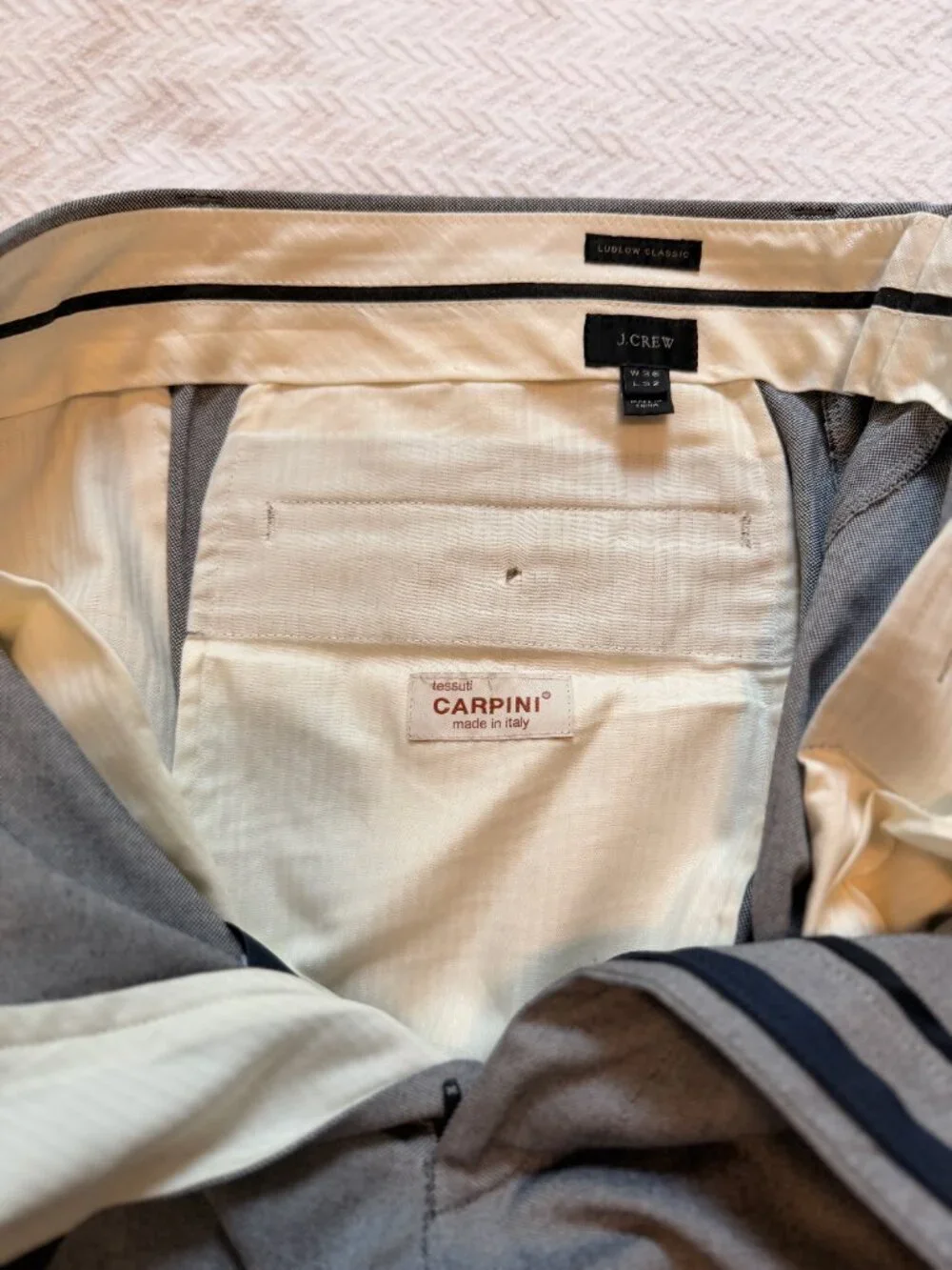 J. Crew Ludlow Suit in Italian Oxford Cloth